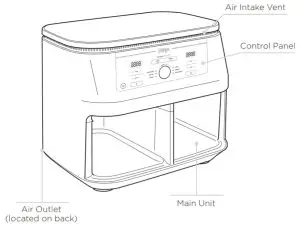 NINJA AF400EU Dual Zone Air Fryer - figure 1