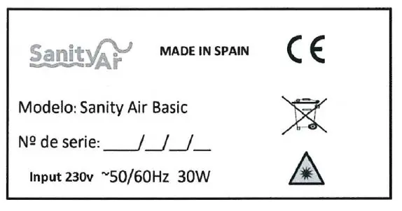 Sanity Air 888310 Basic Filters fig 1