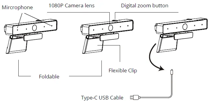 papalook PA920 2K WebCam User Manual Fig1
