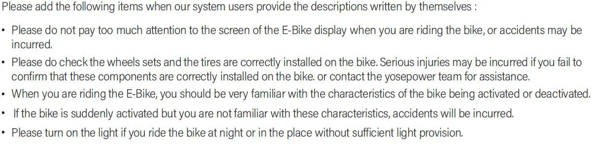 YOSE POWER Electric Bike Kits fig9