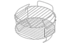 a close up of a rack