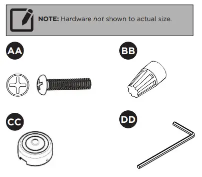 PROBRITE PHX12 PC 3K WH Phoenix LED Architectural Wallpak-HARDWARE KIT
