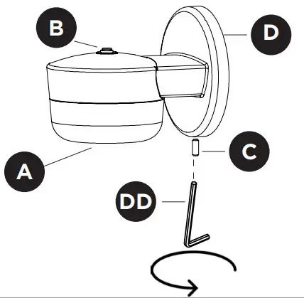 PROBRITE PHX12 PC 3K WH Phoenix LED Architectural Wallpak-Mounting the light