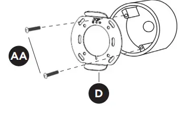PROBRITE PHX12 PC 3K WH Phoenix LED Architectural Wallpak-mounting plate1