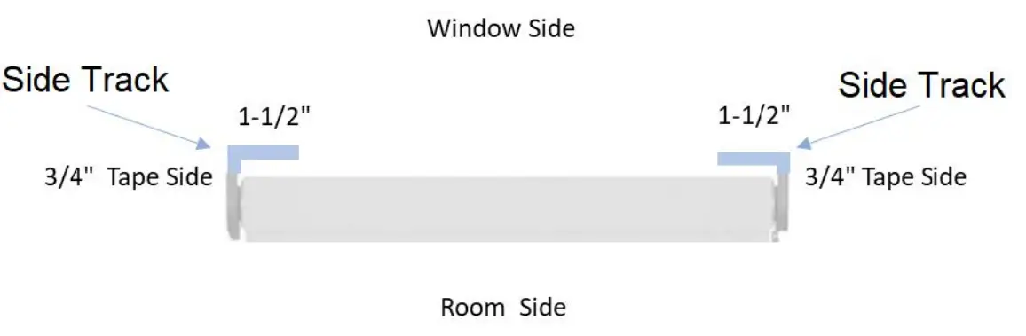 Select Blinds Cassette Traditional Light Filtering Dual Shade - Top view
