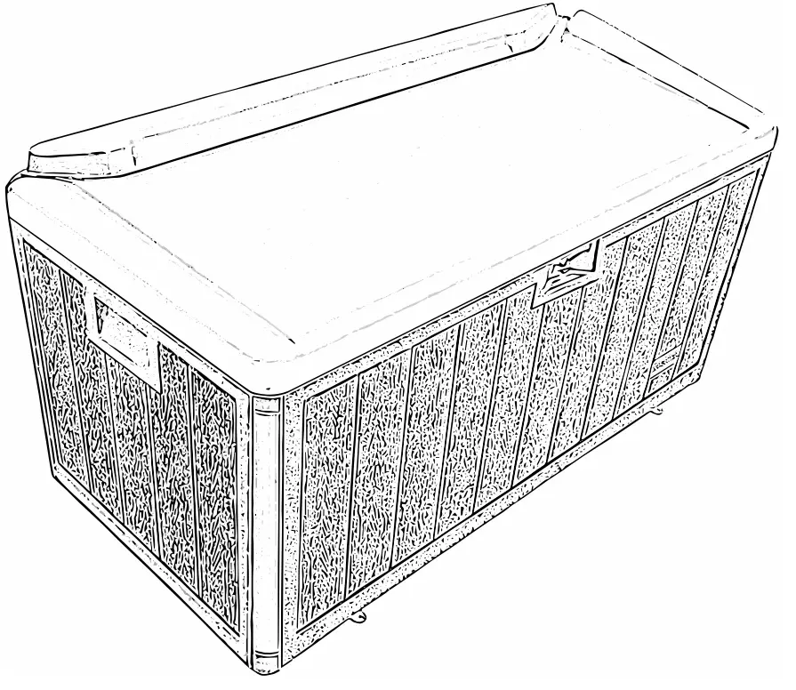 HAMPTON BAY HBDB50WLJ-SL 50 Gallon Brown Resin Wood Look Outdoor Storage Deck Box