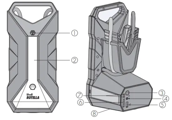 Shell ROTELLA SH924 Jump Starter Portable Power - Jump Starter