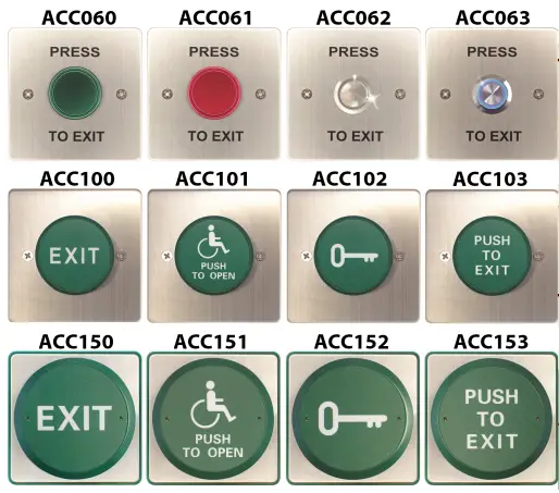 SystemQ ACC062 Zap Press To Exit Buttons