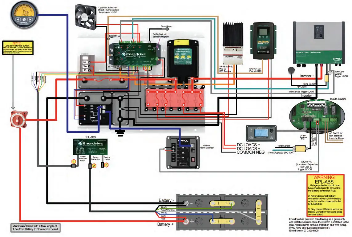 Enerdrive EPL BMS 12V CKPLUS Lithium Ion Battery System With ePro Plus Battery Monitor - fig 11