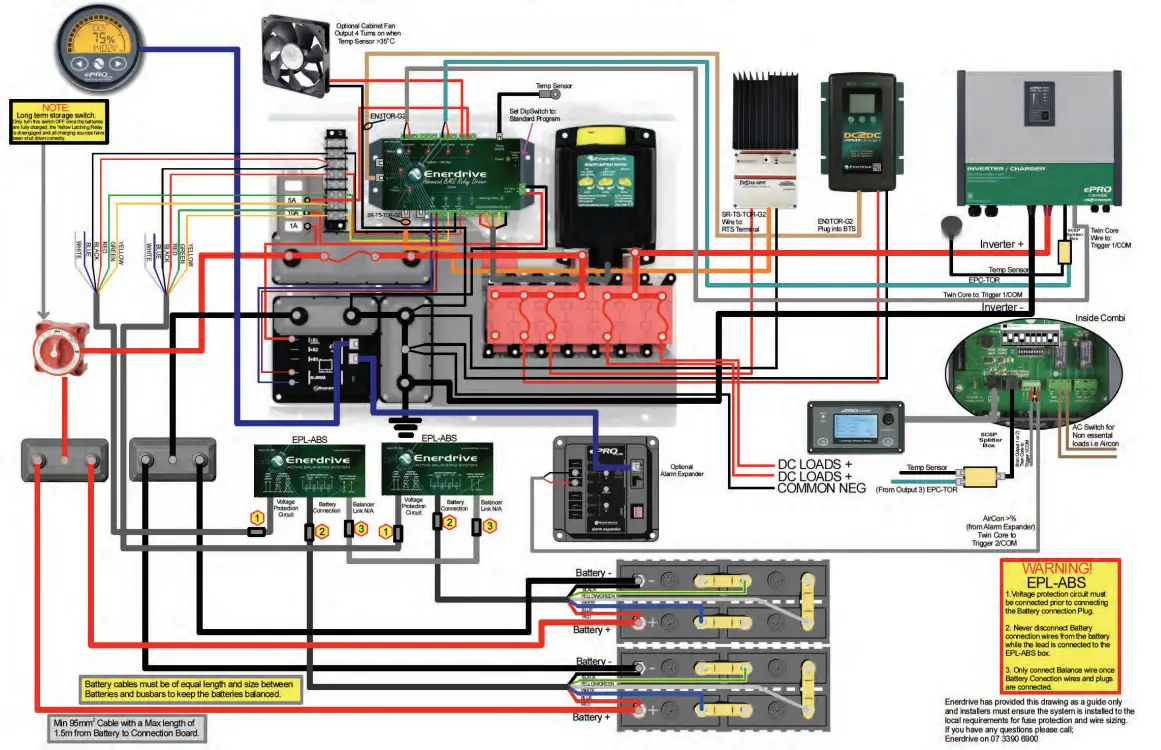Enerdrive EPL BMS 12V CKPLUS Lithium Ion Battery System With ePro Plus Battery Monitor - fig 12