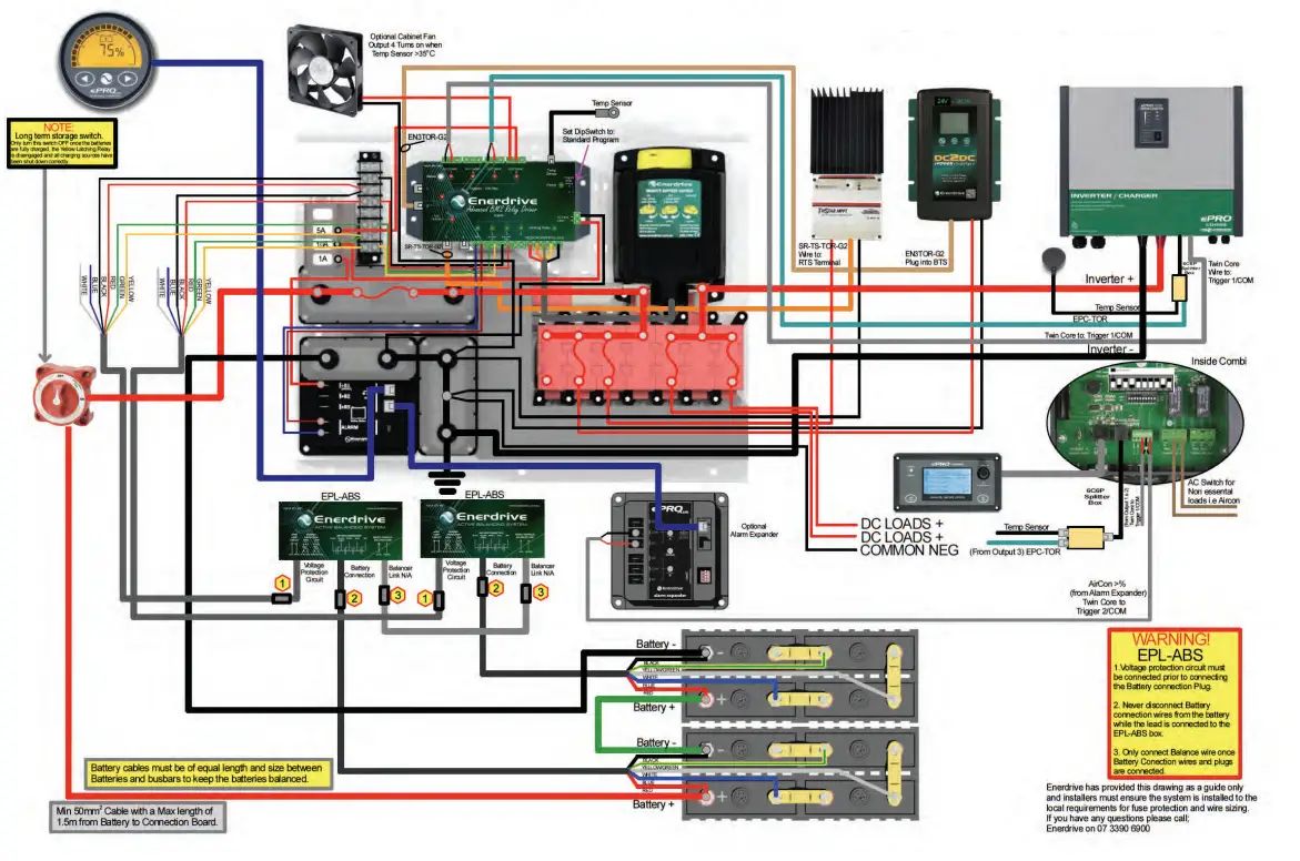 Enerdrive EPL BMS 12V CKPLUS Lithium Ion Battery System With ePro Plus Battery Monitor - fig 13