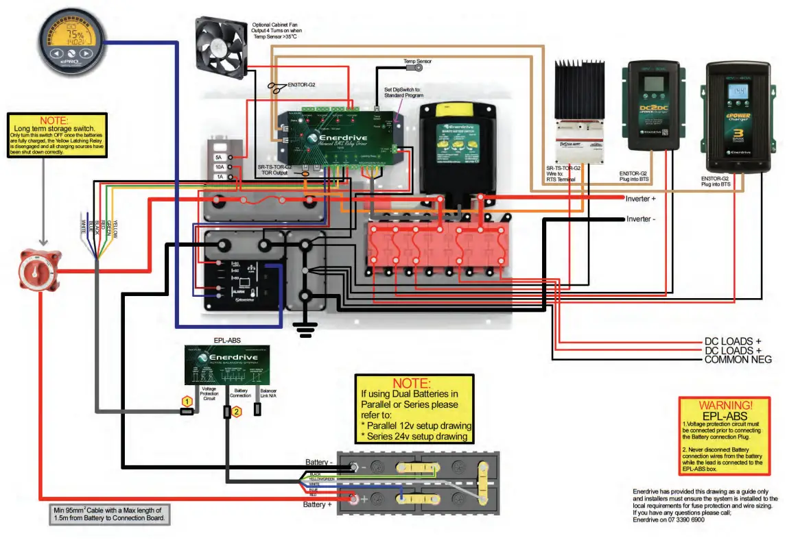 Enerdrive EPL BMS 12V CKPLUS Lithium Ion Battery System With ePro Plus Battery Monitor - fig 8