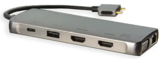 SMK Link VP6960 USB C Dual 4K Multi Stream Mini Docking Station