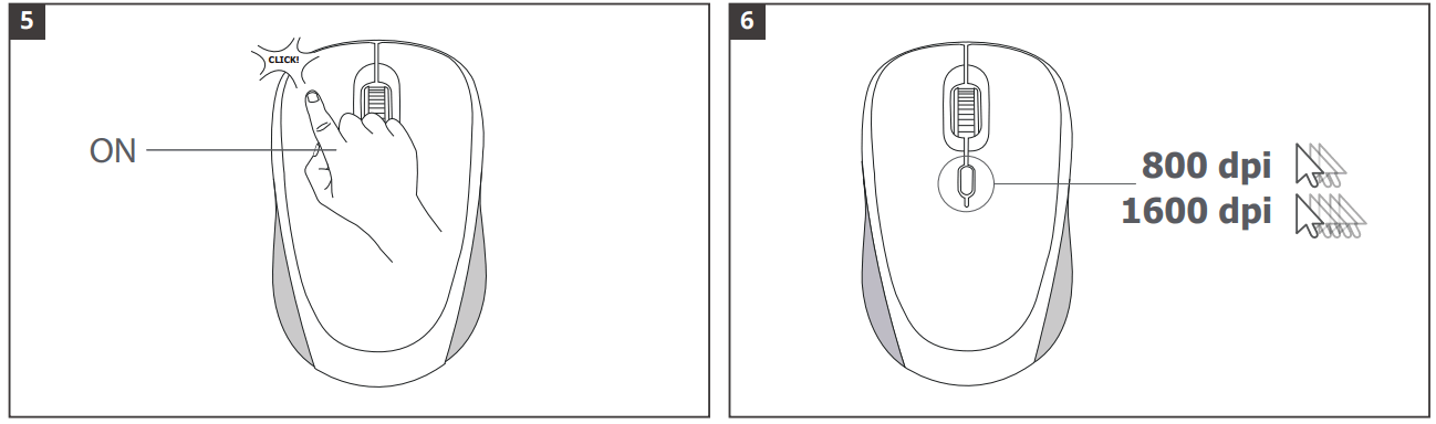 Trust YVI Wireless Mouse Radio Optical Black - Fig