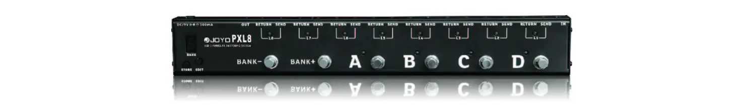 Joyo Pxl4/pxl8 Programable Fn Pedal Switching System User Manual