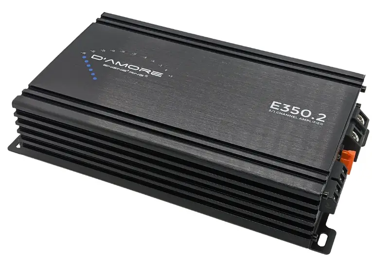 D AMORE E350.2 E Series Mobile Audio Amplifier