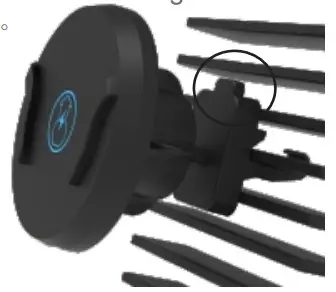 Shenzhen Dongyuda Technology TD01 Wireless Charger - Installation air vent 3