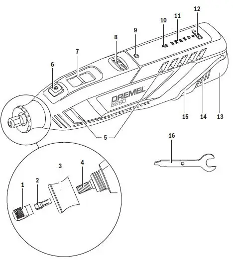 DREMEL-8260-12V-Li Ion-Variable-Speed-Cordless-Smart-Rotary-Tool-01