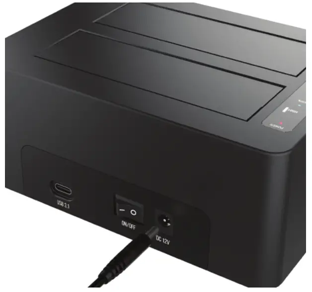 Sabrent DS UTC2 USB 3 1 to SATA Dual Bay Hard Drive Docking Station - Fig