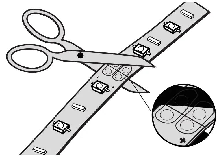 ONFORU 14194406 LED Strip Light - cutting 1