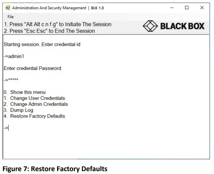 BLACK BOX Administration and Security Management Tool - fig 3