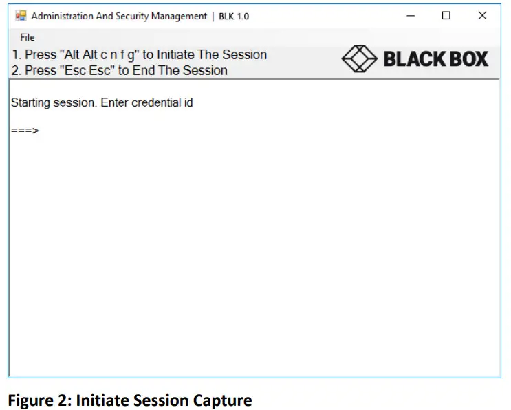 BLACK BOX Administration and Security Management Tool - fig
