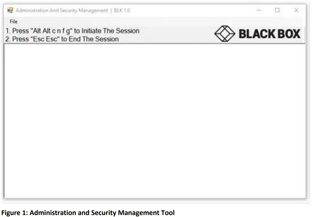 BLACK BOX Administration and Security Management Tool