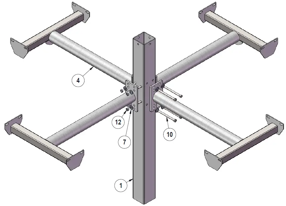 ultra site 338S-V 46 Inch Single Pedestal Table 15