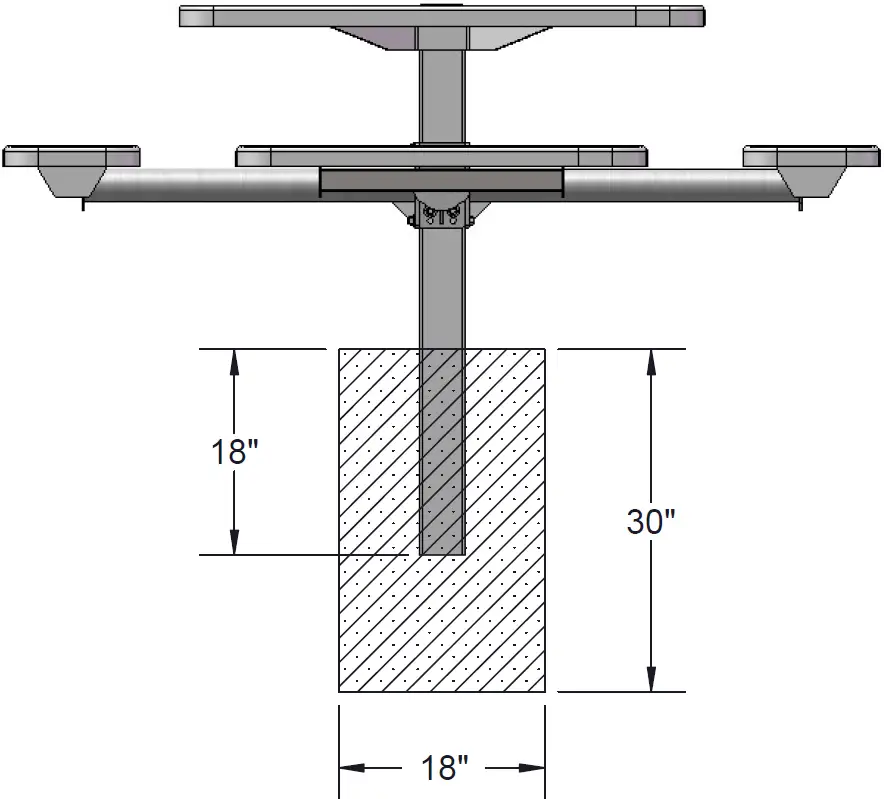 ultra site 338S-V 46 Inch Single Pedestal Table 20