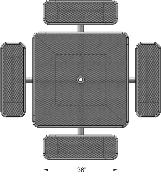 ultra site 338S-V 46 Inch Single Pedestal Table 20