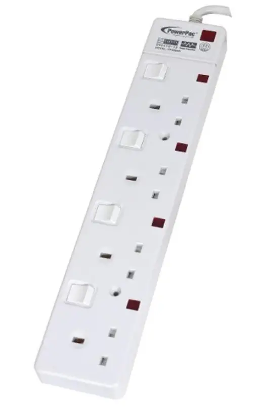 PowerPac PP6884N 6 Metre 4 Way Extension Cord product