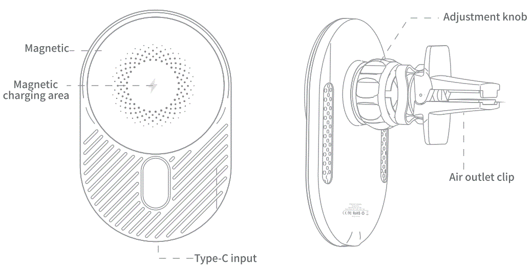 TVCMALL-C16-15W-Magnetic-Wireless-Car-Charger-fig-3