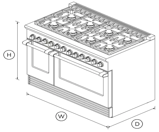 FISHER PAYKEL RGV2 488 N_N 48 Inch Gas Range - fig