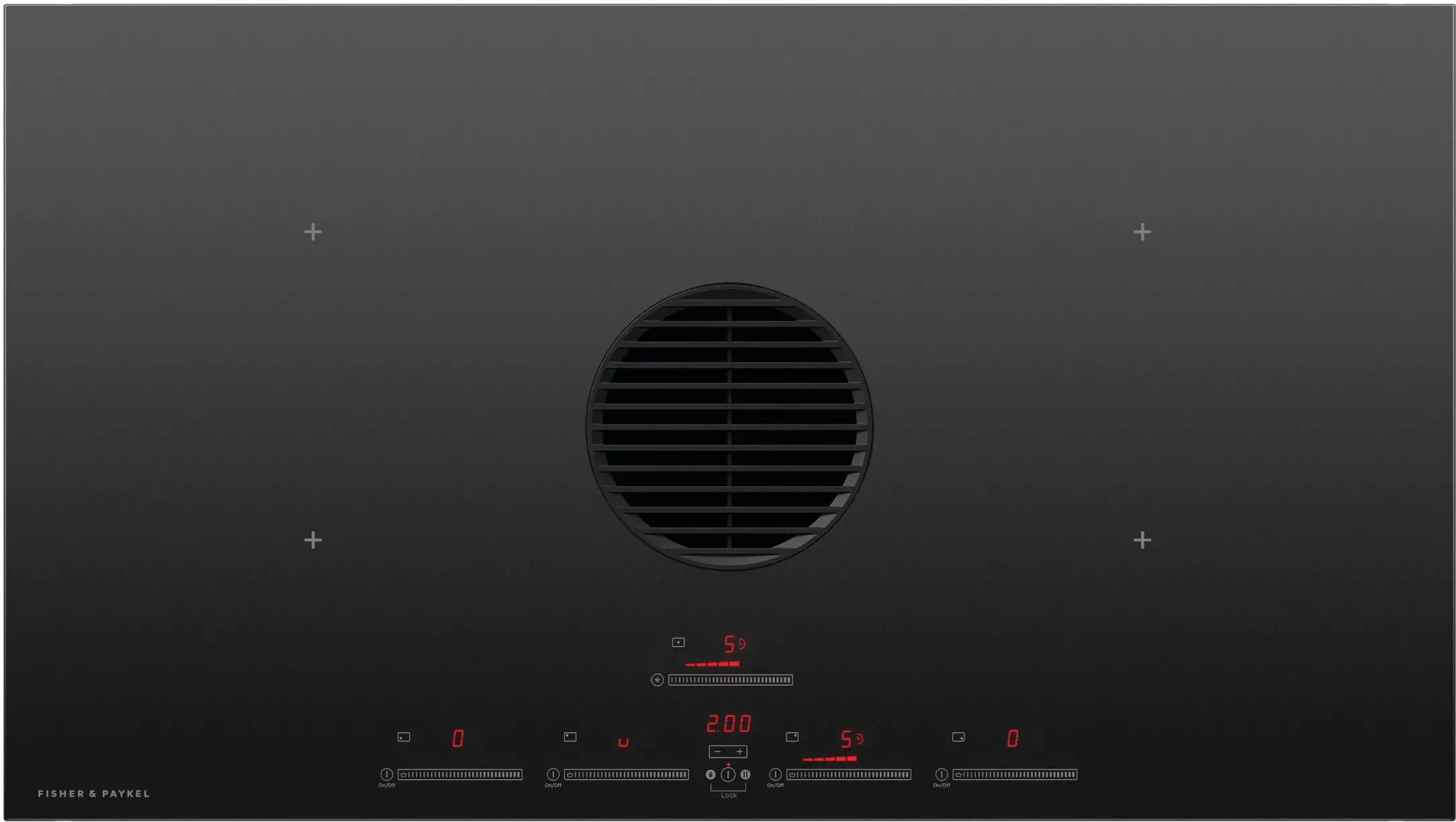 FISHER PAYKEL CID364DTB4 36 Downdraft Induction Cooktop Duct Out Black PRODUCT-IMG.