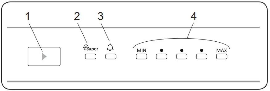 PHILCO PCN 17742 EBI Fridge Freezer - Control Panel