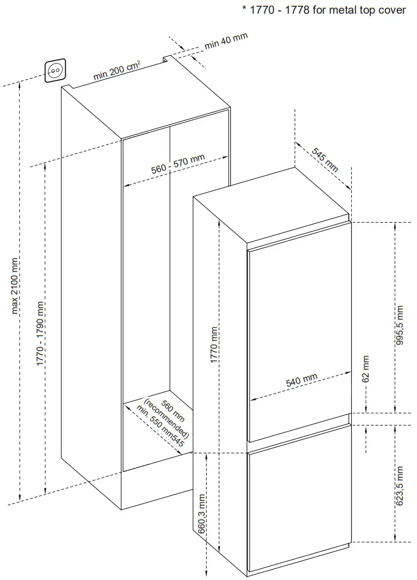 PHILCO PCN 17742 EBI Fridge Freezer - Figure 2
