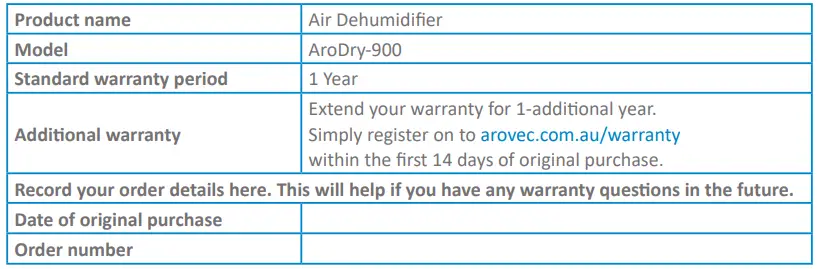 arovec AroDry-900 Air Dehumidifier-10