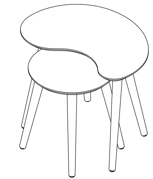 Dansk Nest of Lamp Tables