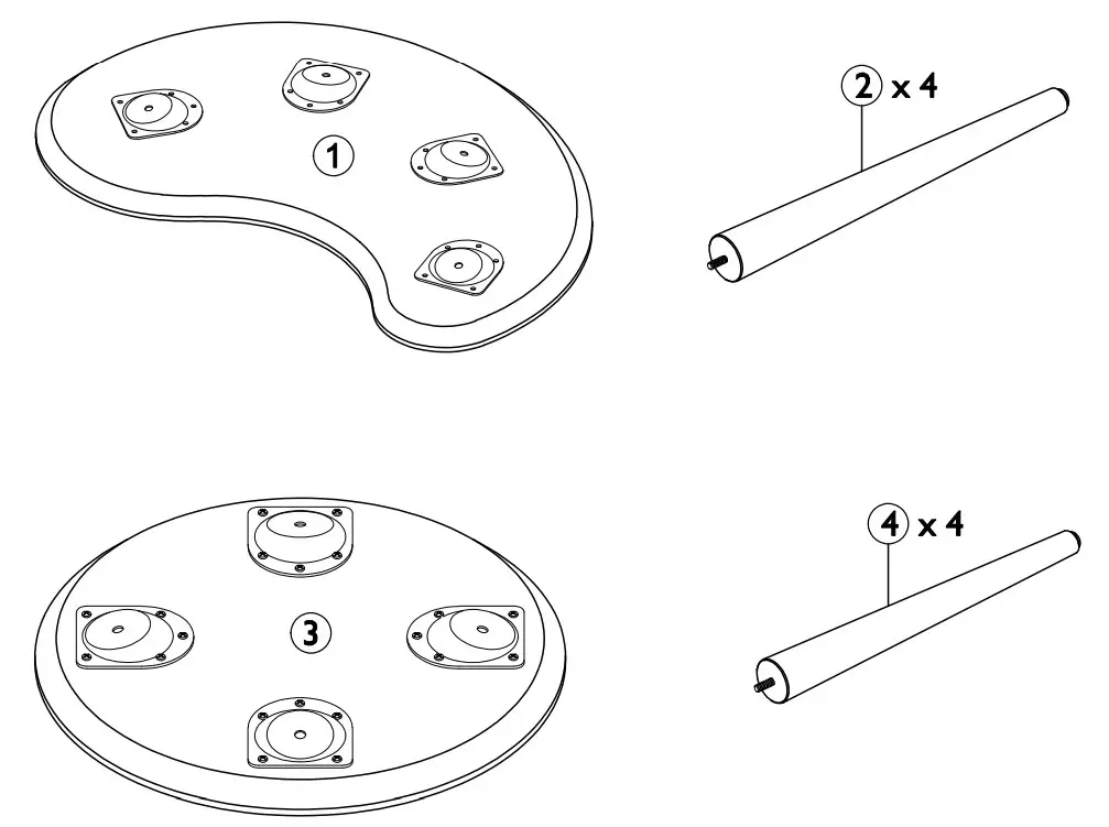Dansk Nest of Lamp Tables - Figure 1