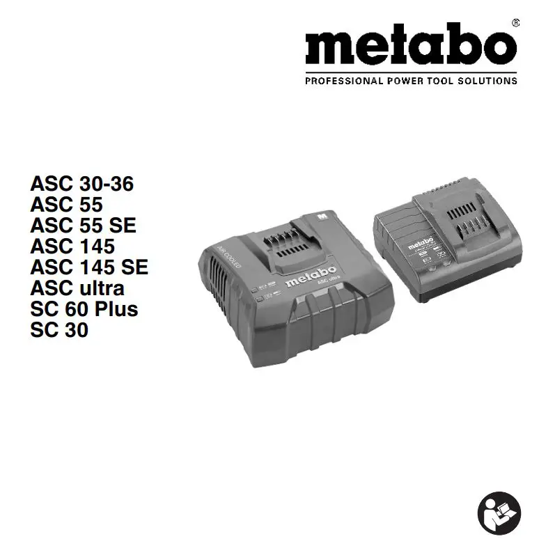 metabo SC 30 12V 2 x 2.0 Ah Basic Battery Set Instruction Manual