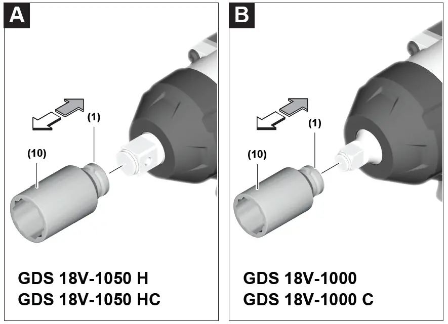 BOSCH 18V-1000 Series GDS Professional Cordless Impact Wrench 3
