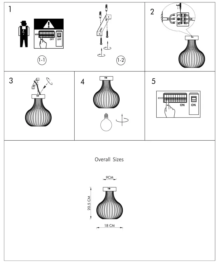 QAZQA 105117 Saffira CL 18 Modern Ceiling Lamp - Fig 1