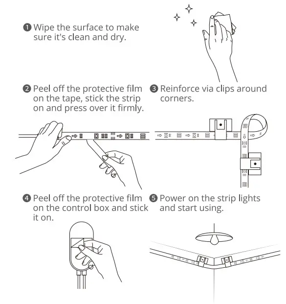 Govee H6144 WiFi RGBIC LED Strip Lights - Figure 1