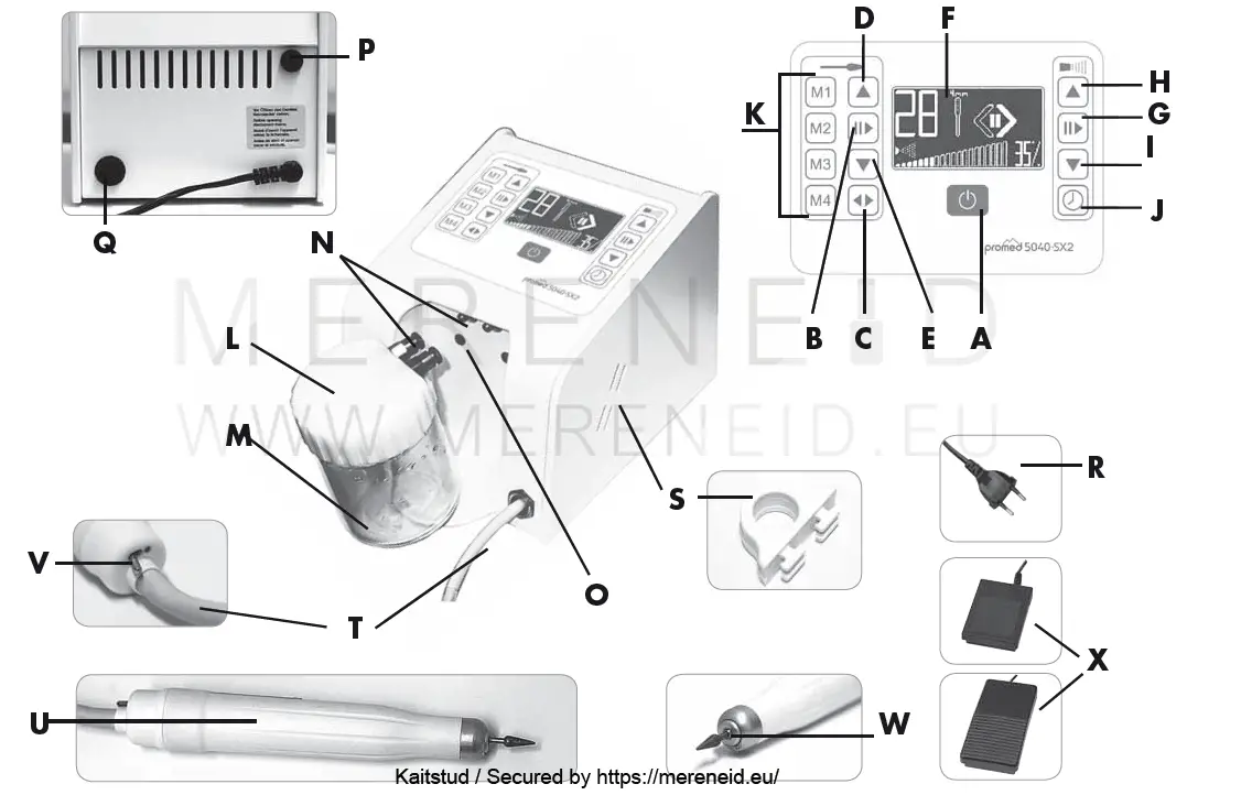 PROMED 5040 SX2 Manicure and Pedicure care unit 1