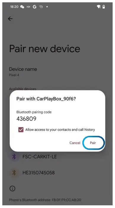 Connection Instruction