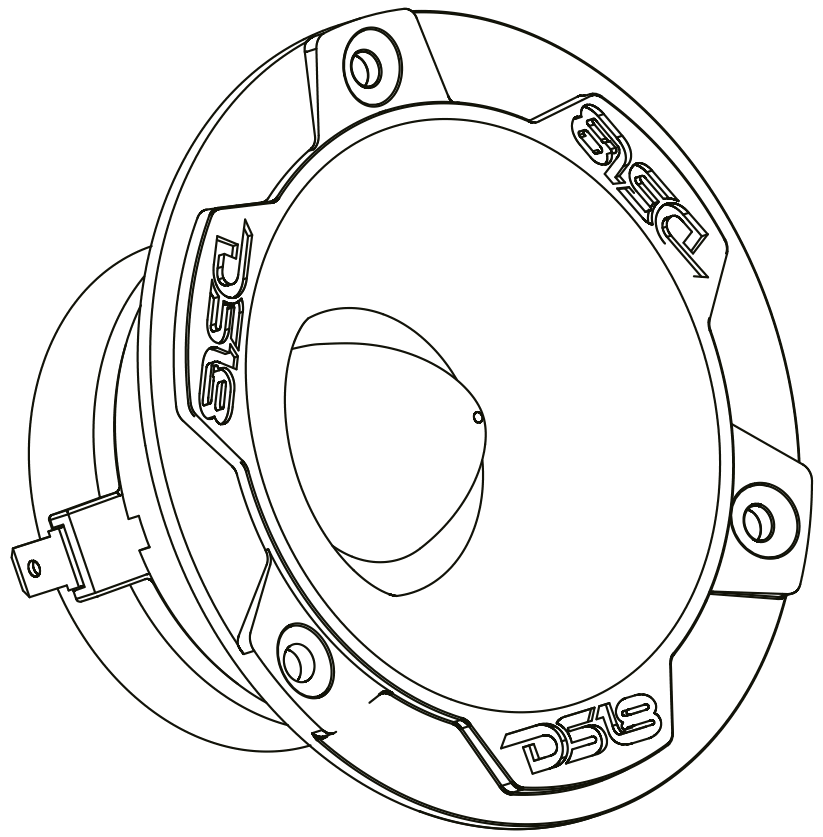 DS18 PRO TWN6 8 4 Inch Neodymium Super Bullet Tweeter with 1 25 Inch Polyimide Voice Coil