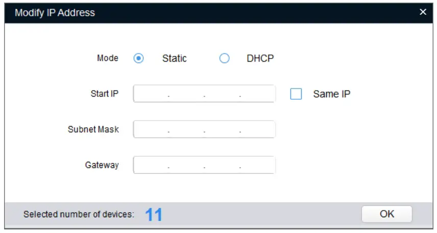 IP Address interface