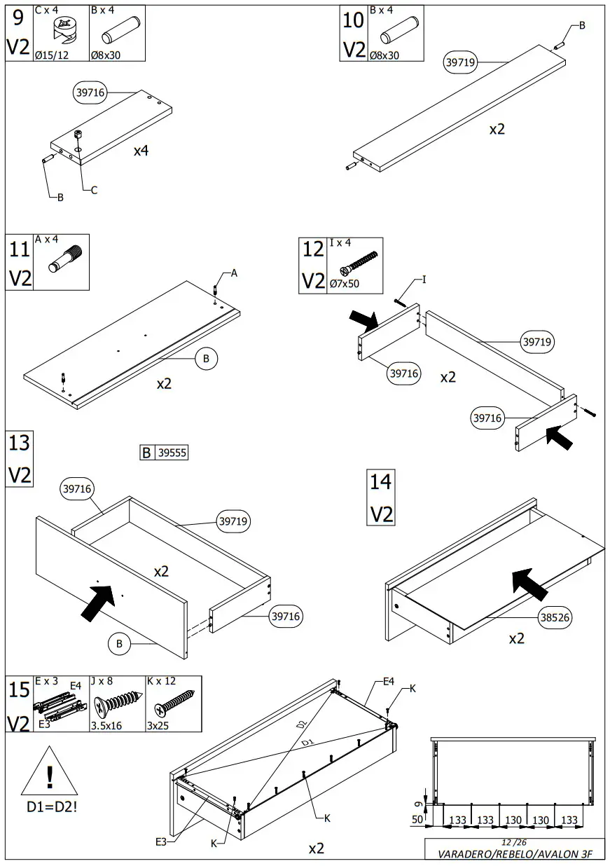 ORMAR Varadero 3F Bedroom Chest of Drawers - Figure 13