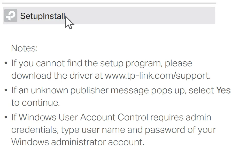 Installation instruction
