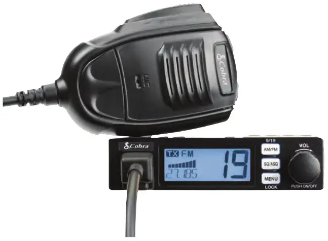 Cobra 19 Mini AM FM Ultra Compact Recreational CB Radio - Cover